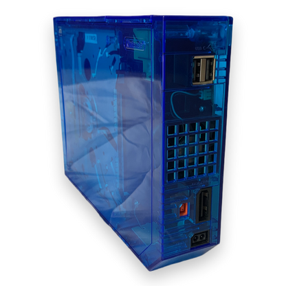 Nintendo Wii Custom Transparent Console Clear Blue