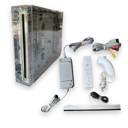 Nintendo Wii Custom Transparent Console Clear