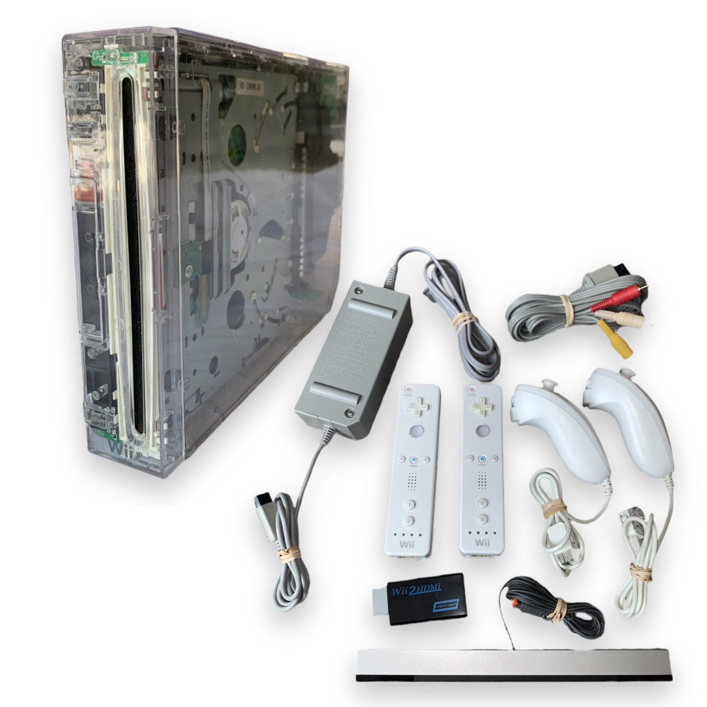 Nintendo Wii Custom Transparent Console Clear
